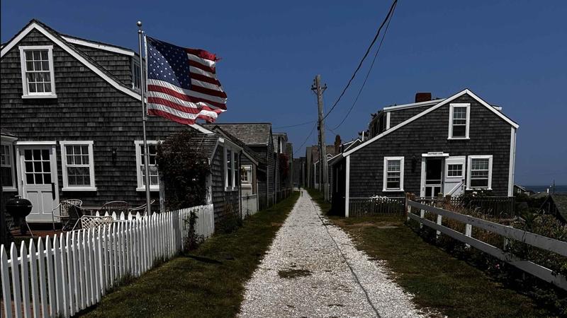 Sconset — a shell lane between the cottages